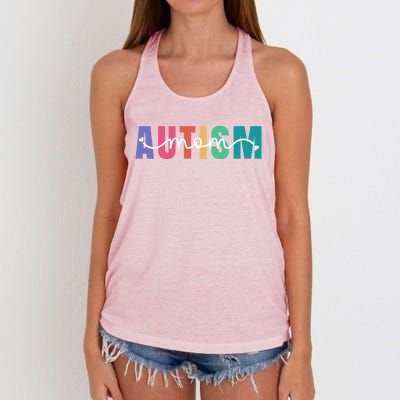 Autism Mom Autism Awareness For Mama Neuro Diverse Gift Women's Knotted Racerback Tank