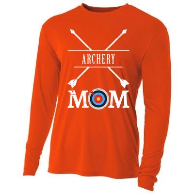 Archery Mom Archer Bow Arrow Mother's Day Sports Lover Meaningful Gift Cooling Performance Long Sleeve Crew