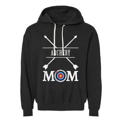 Archery Mom Archer Bow Arrow Mother's Day Sports Lover Meaningful Gift Garment-Dyed Fleece Hoodie