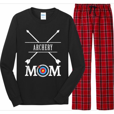 Archery Mom Archer Bow Arrow Mother's Day Sports Lover Meaningful Gift Long Sleeve Pajama Set