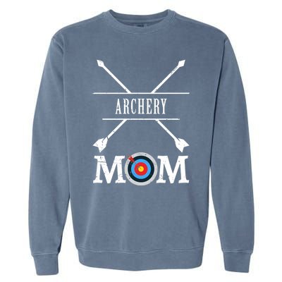 Archery Mom Archer Bow Arrow Mother's Day Sports Lover Meaningful Gift Garment-Dyed Sweatshirt