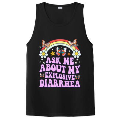 Ask Me About My Explosive Diarrhea Edgy Adult Humor Funny Gift PosiCharge Competitor Tank