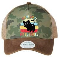 Ask Me About My Butthole Funny Cat Butt Legacy Tie Dye Trucker Hat