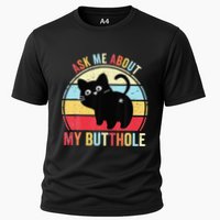 Ask Me About My Butthole Funny Cat Butt Performance Shirt