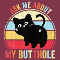 Ask Me About My Butthole Funny Cat Butt 16oz Travel Tumbler