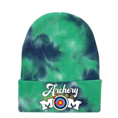 Archery Mom Archer Bow Arrow Mother's Day Sports Lover Gift Tie Dye 12in Knit Beanie