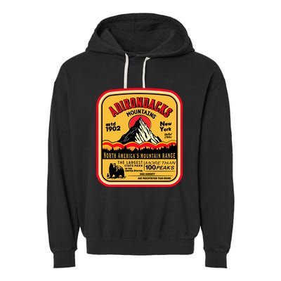 Adirondack Mountains (Adk) Aged Look Garment-Dyed Fleece Hoodie