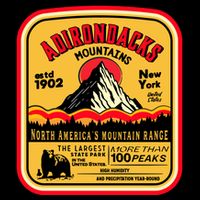 Adirondack Mountains (Adk) Aged Look Cooling Performance Crew T-Shirt