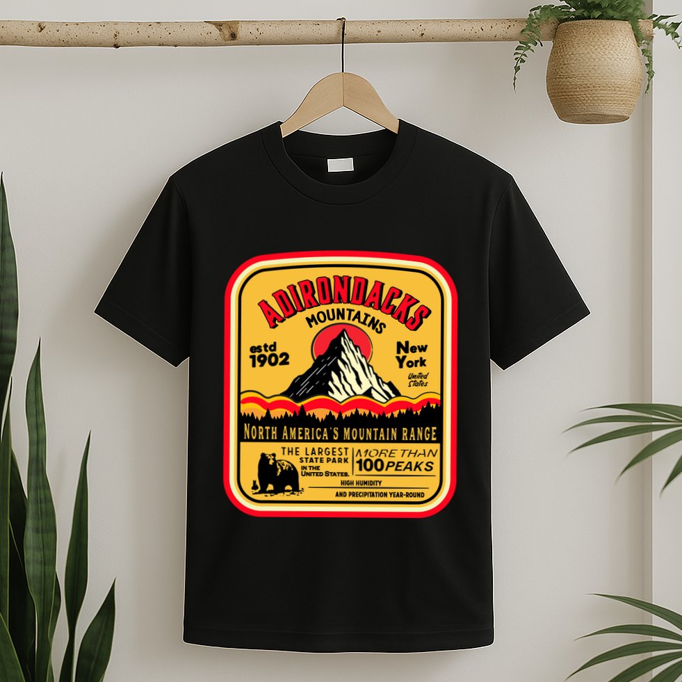 Adirondack Mountains (Adk) Aged Look T-Shirt