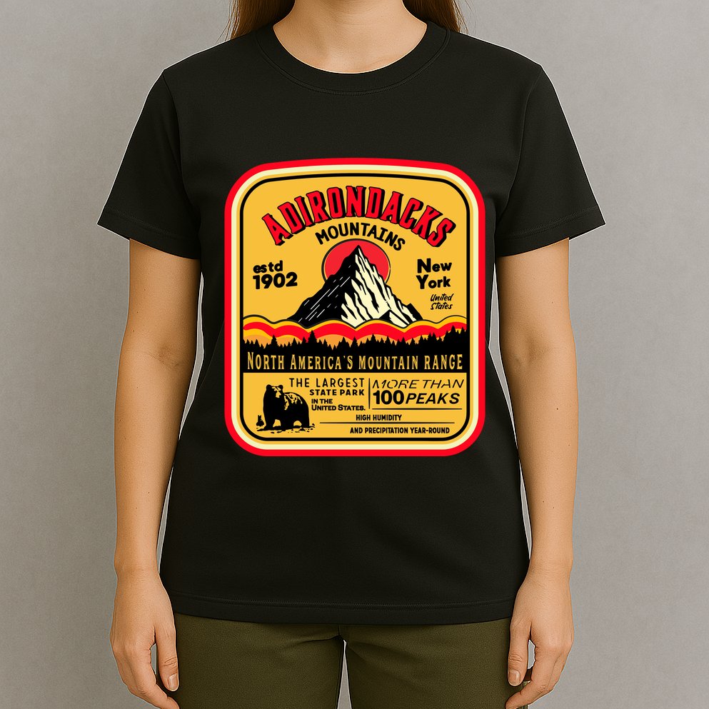 Adirondack Mountains (Adk) Aged Look T-Shirt