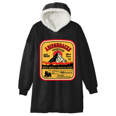 Adirondack Mountains (Adk) Aged Look Hooded Wearable Blanket