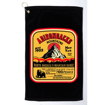 Adirondack Mountains (Adk) Aged Look Golf Towel