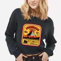 Adirondack Mountains (Adk) Aged Look Cropped Pullover Crew
