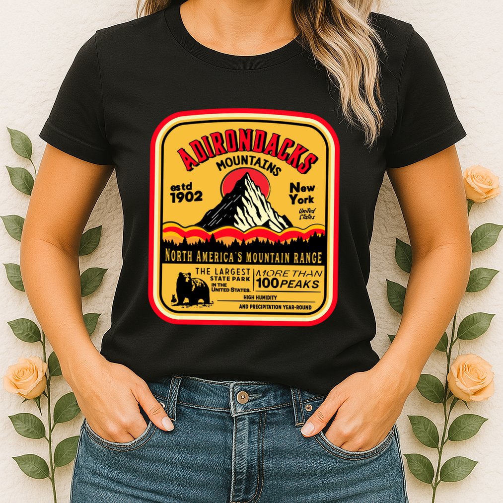 Adirondack Mountains (Adk) Aged Look Womens T-Shirt