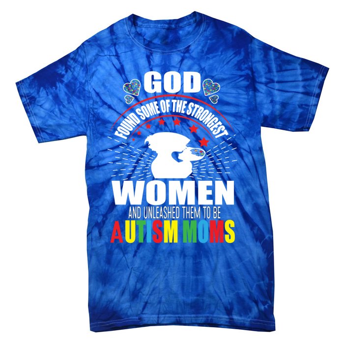 Autism Mom Awareness Support Love Autism Mama Aspergers Gift Tie-Dye T-Shirt