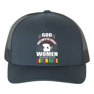 Autism Mom Awareness Support Love Autism Mama Aspergers Gift Yupoong Adult 5-Panel Trucker Hat