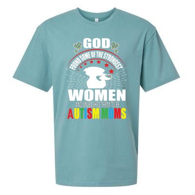 Autism Mom Awareness Support Love Autism Mama Aspergers Gift Sueded Cloud Jersey T-Shirt