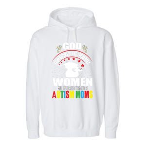 Autism Mom Awareness Support Love Autism Mama Aspergers Gift Garment-Dyed Fleece Hoodie