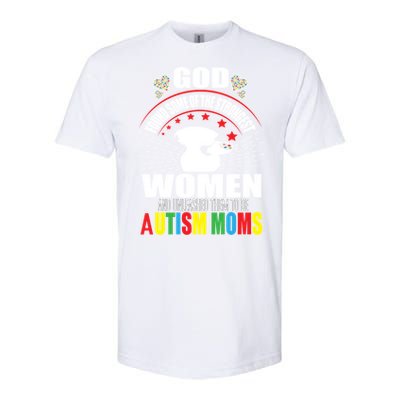 Autism Mom Awareness Support Love Autism Mama Aspergers Gift Softstyle CVC T-Shirt