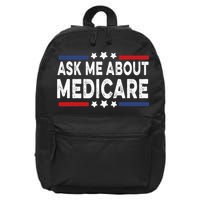 Ask Me About Medicare Health Insurance Consultant 16 in Basic Backpack