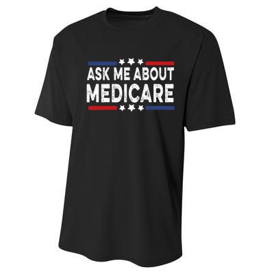 Ask Me About Medicare Health Insurance Consultant Performance Sprint T-Shirt