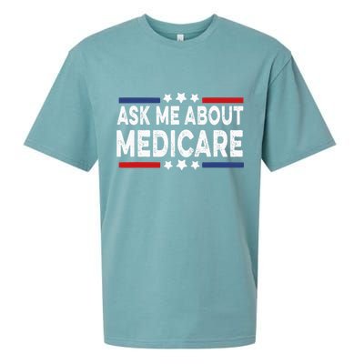 Ask Me About Medicare Health Insurance Consultant Sueded Cloud Jersey T-Shirt