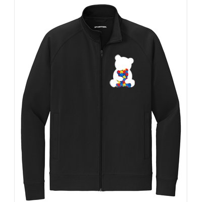 Autism Mom Autism Mama Bear Autism Autism Mother Great Gift Stretch Full-Zip Cadet Jacket