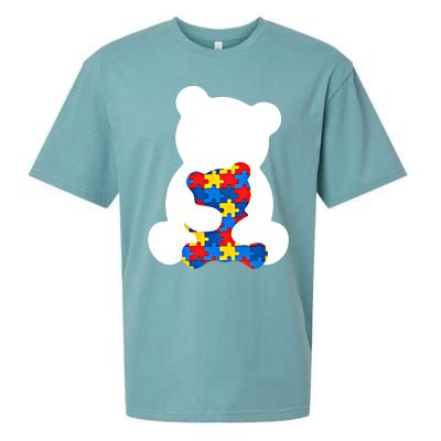 Autism Mom Autism Mama Bear Autism Autism Mother Great Gift Sueded Cloud Jersey T-Shirt