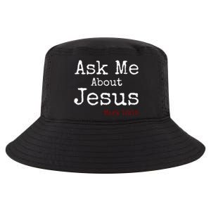 Ask Me About Jesus Cool Comfort Performance Bucket Hat