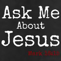 Ask Me About Jesus 25L Jumbo Tote