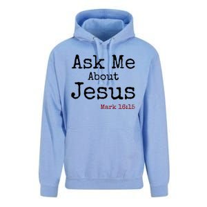 Ask Me About Jesus Unisex Surf Hoodie