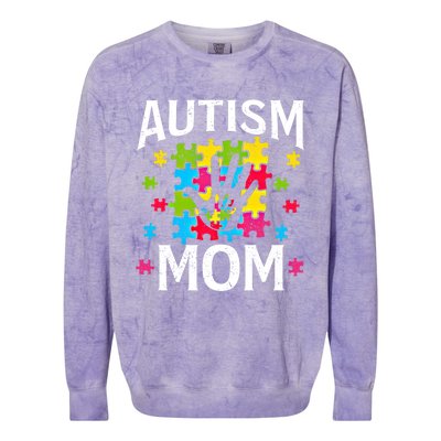 Autism Mom Autistic Quote Mother Mama Autism Awareness Gift Colorblast Crewneck Sweatshirt