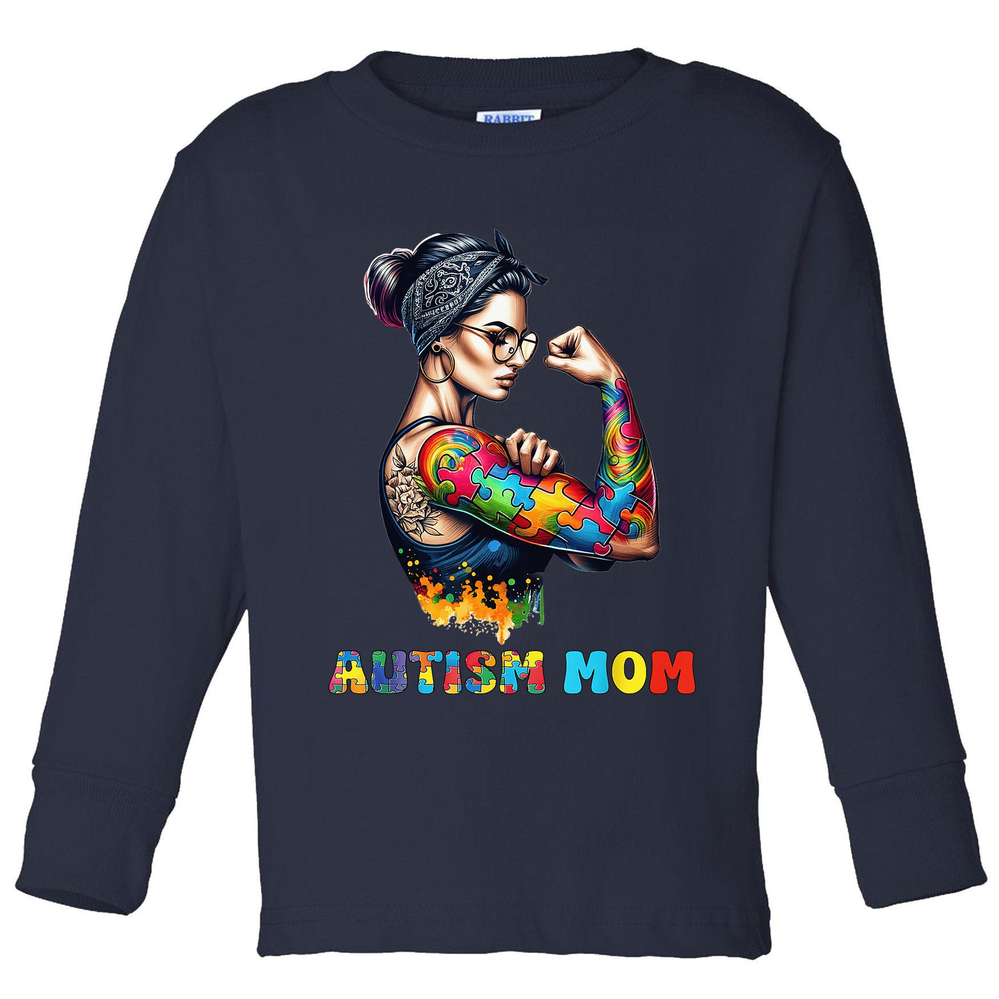 Autism Mom Autism Awareness Strong And Proud Autistic Toddler Long Sleeve Shirt