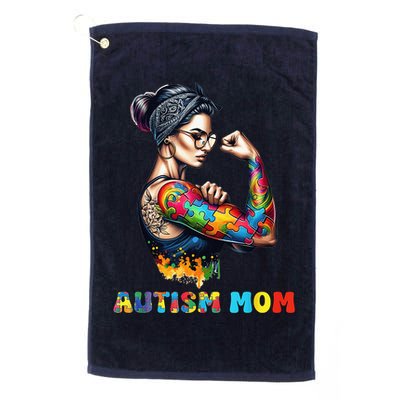 Autism Mom Autism Awareness Strong And Proud Autistic Golf Towel
