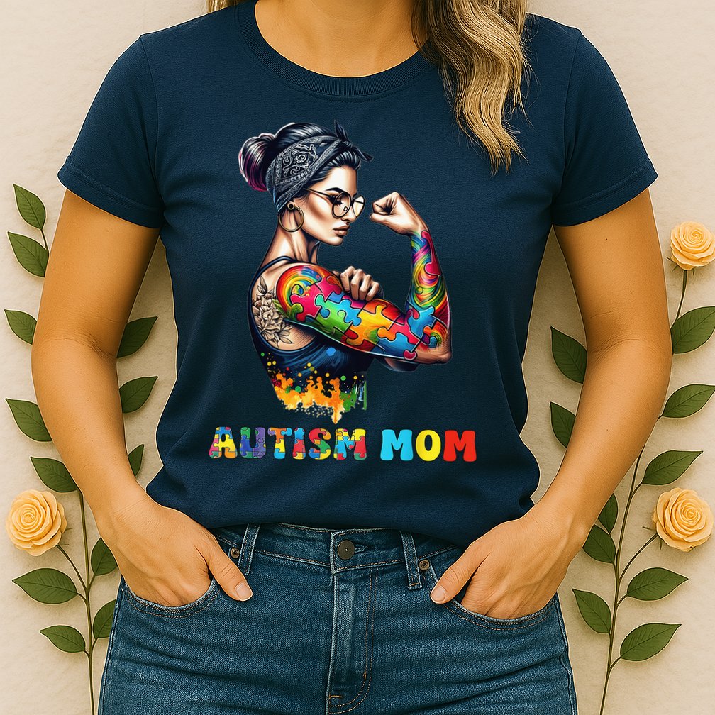 Autism Mom Autism Awareness Strong And Proud Autistic Womens T-Shirt