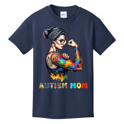Autism Mom Autism Awareness Strong And Proud Autistic Kids T-Shirt