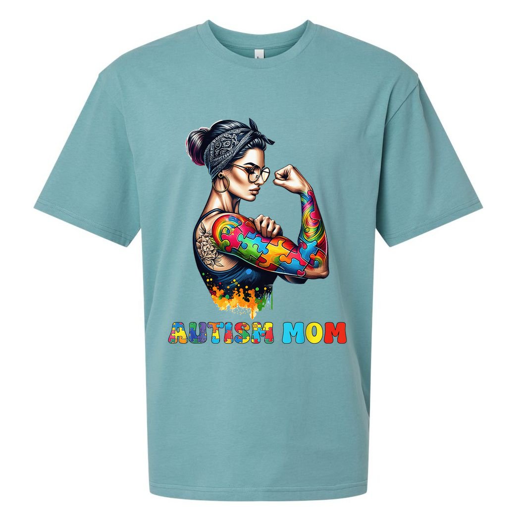 Autism Mom Autism Awareness Strong And Proud Autistic Sueded Cloud Jersey T-Shirt