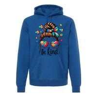 Autism Mom Awareness Be Kind Gift Premium Hoodie