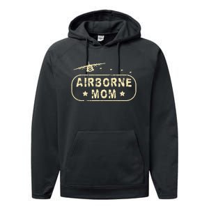 Airborne Mom Performance Fleece Hoodie