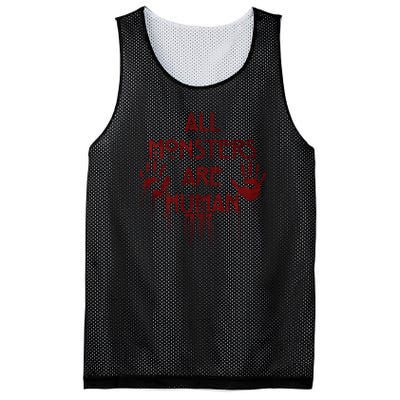 All Monsters Are Human Mesh Reversible Basketball Jersey Tank