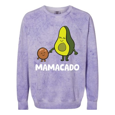 Avocado Mama Avocado Mom Funny Avocado Mamacado Gift Colorblast Crewneck Sweatshirt