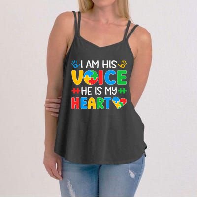 Autistic Mom Autistic Dad Autism Awareness Month Women's Strappy Tank