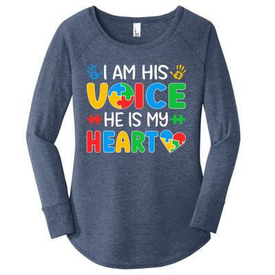 Autistic Mom Autistic Dad Autism Awareness Month Women's Perfect Tri Tunic Long Sleeve Shirt