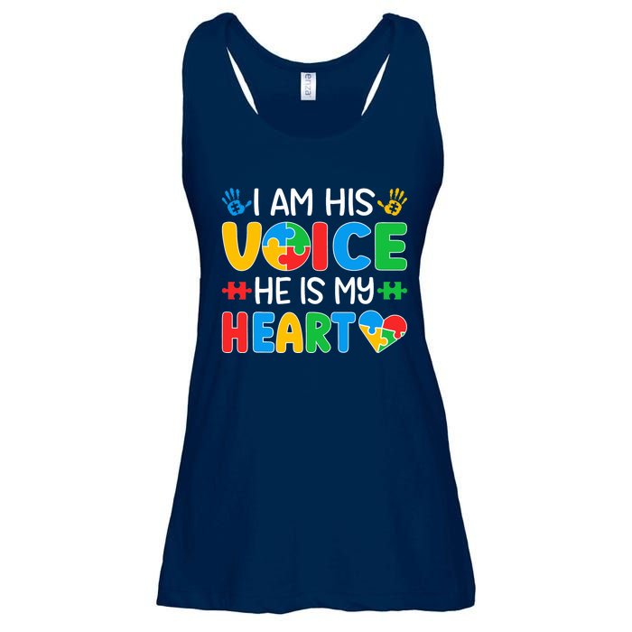 Autistic Mom Autistic Dad Autism Awareness Month Ladies Essential Flowy Tank