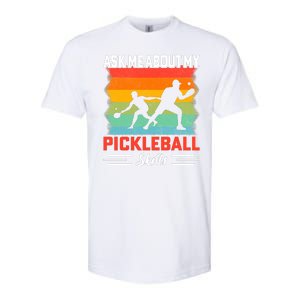 Ask Me About My Pickleball Skills Funny Pickleball Softstyle CVC T-Shirt