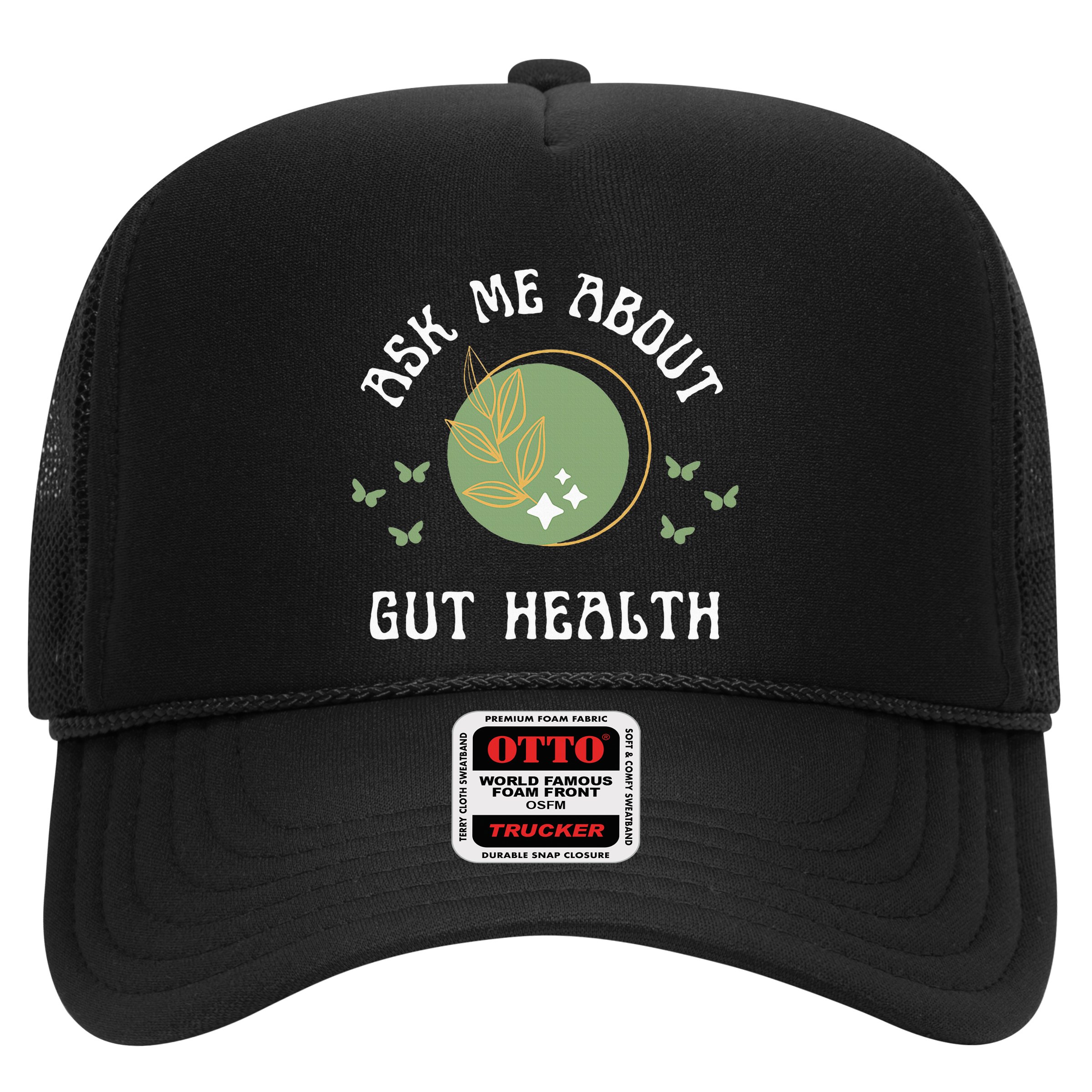 Ask Me About Gut Health New Age Wellness And Healing Hat