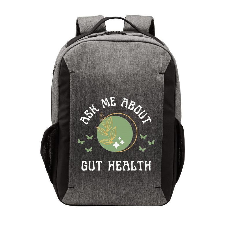 Ask Me About Gut Health New Age Wellness And Healing Vector Backpack
