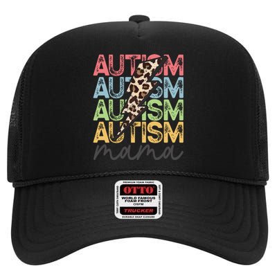 Autism Mama High Crown Mesh Back Trucker Hat