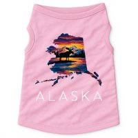 Alaskan Moose Animal Alaska Map Doggie Tank