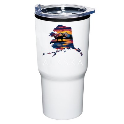 Alaskan Moose Animal Alaska Map Tumbler